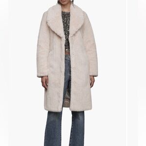 Avec Les Filles Plush Cream Coat